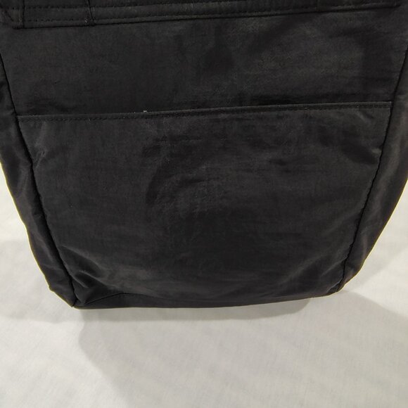 BAGGALLINI Studded Shoulder Tote Handbag Black Nylon Purse Light Weight Pockets - Picture 5 of 16